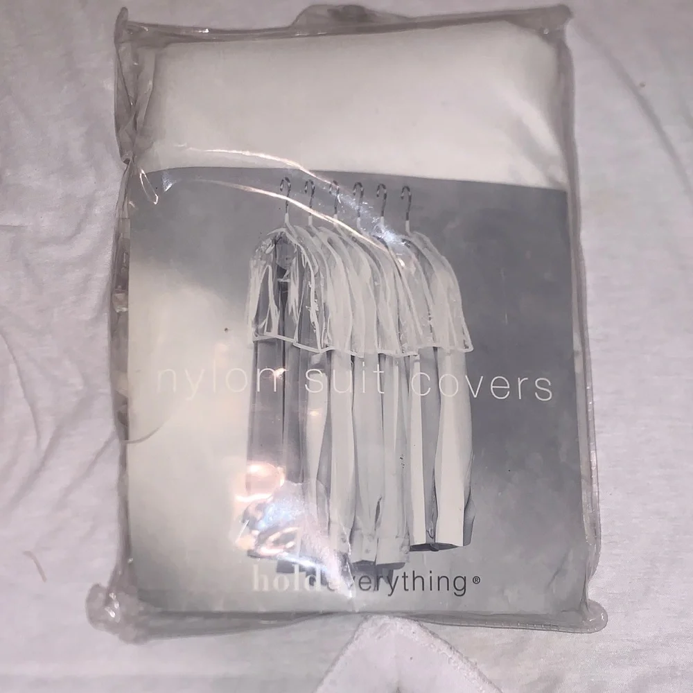 Nylon Suit Covers by hold everything® - White